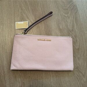 Michael Kors Soft Pink Wristlet Clutch